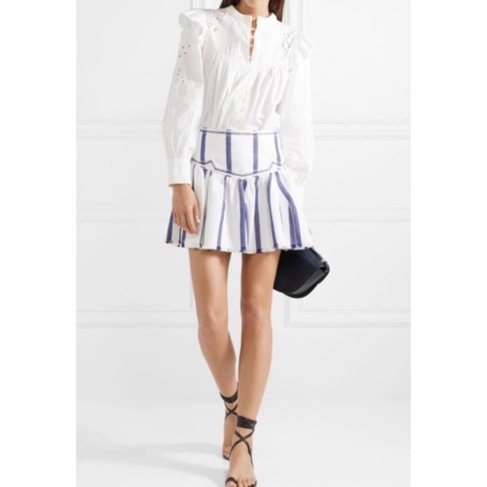 ISABEL MARANT ÉTOILE Delia striped cotton skirt 36/ US 4 Small